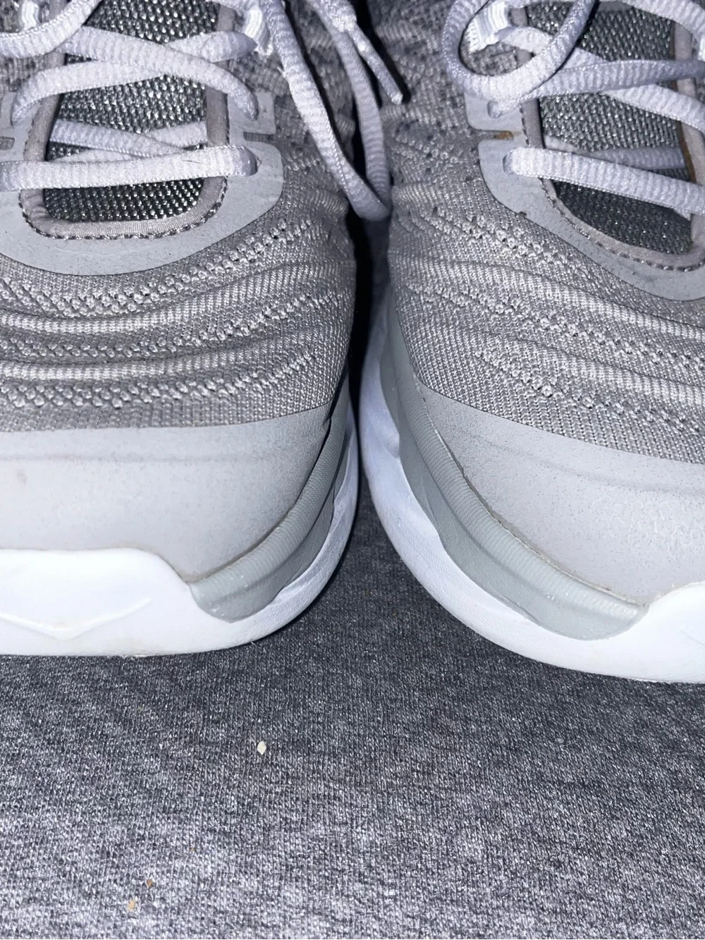 EUC Men’s Hoka Akasa running shoes in a frost gray. Size 12